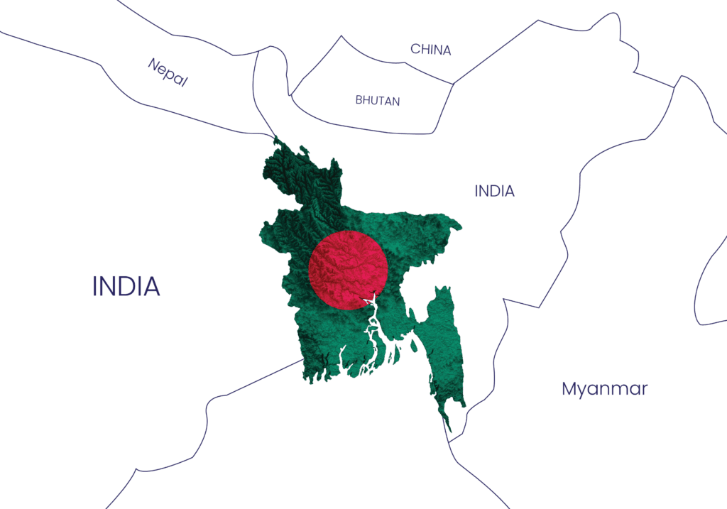 bangladesh on the world map