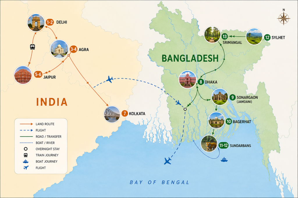 India and Bangladesh tour package
