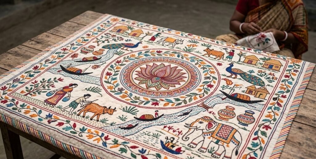 Nakshi Kantha traditional Bengali